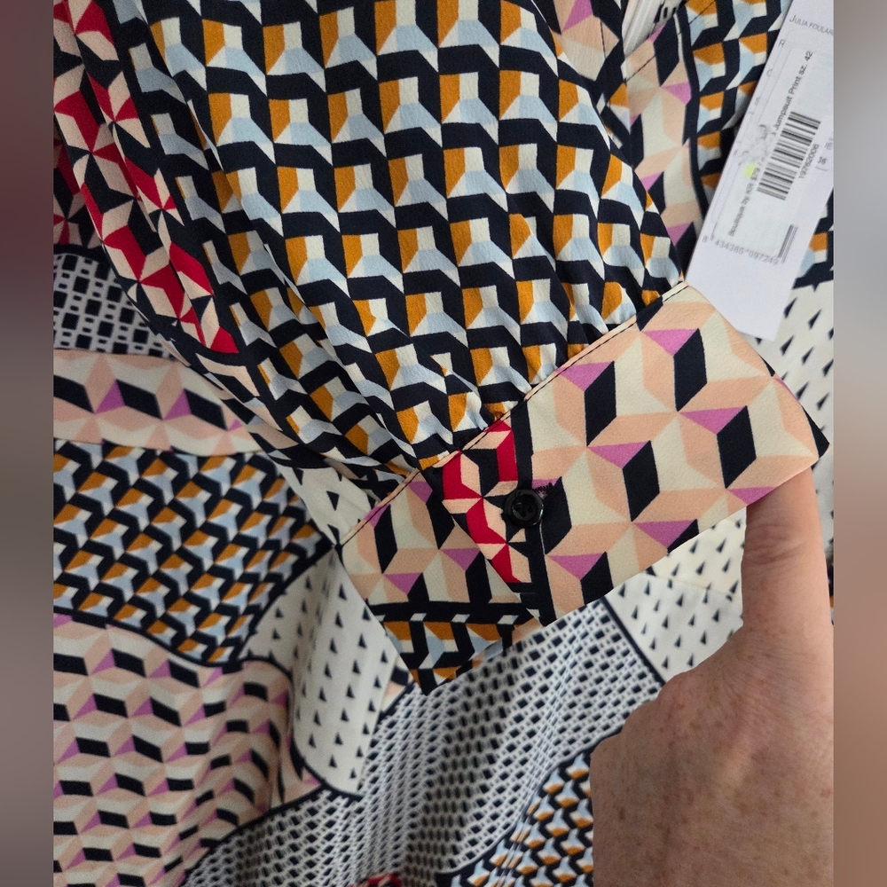 Geometric Patchwork Pattern Jumpsuit - Picture 8 of 10